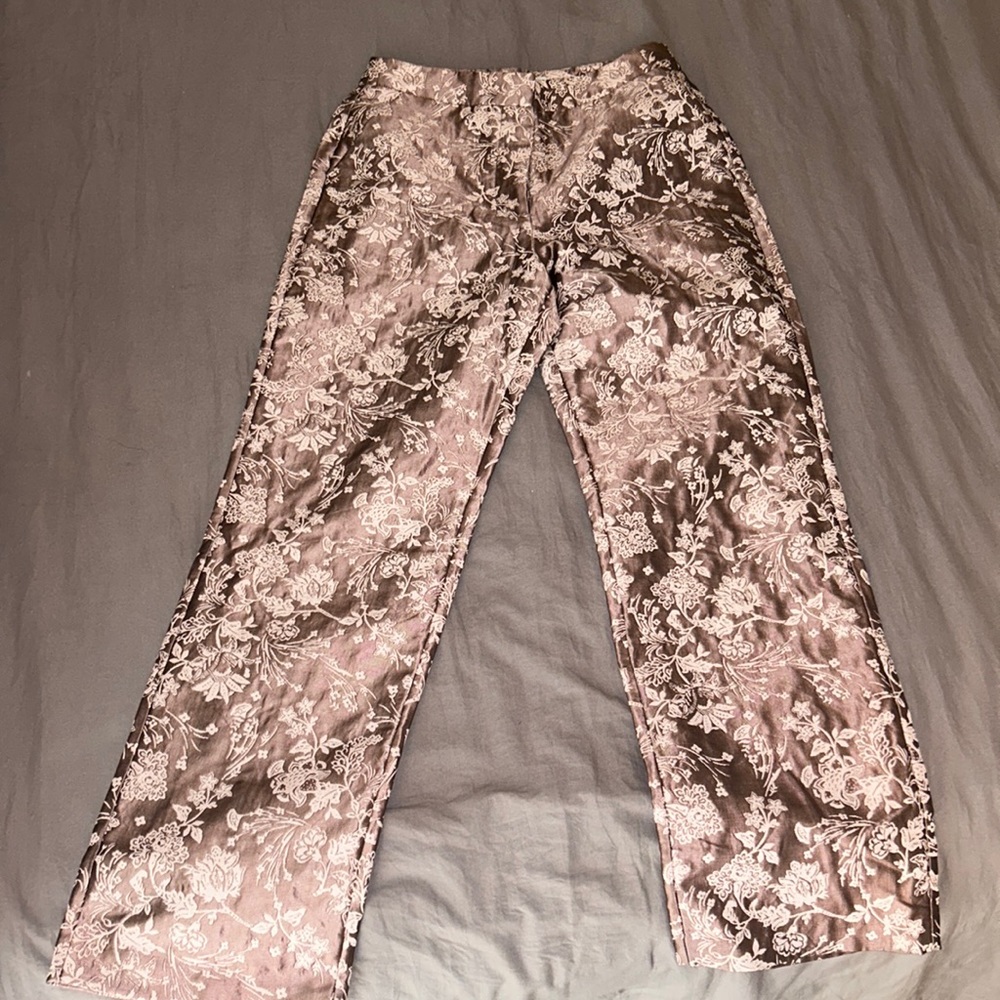 Lilac High Rise patterned pants